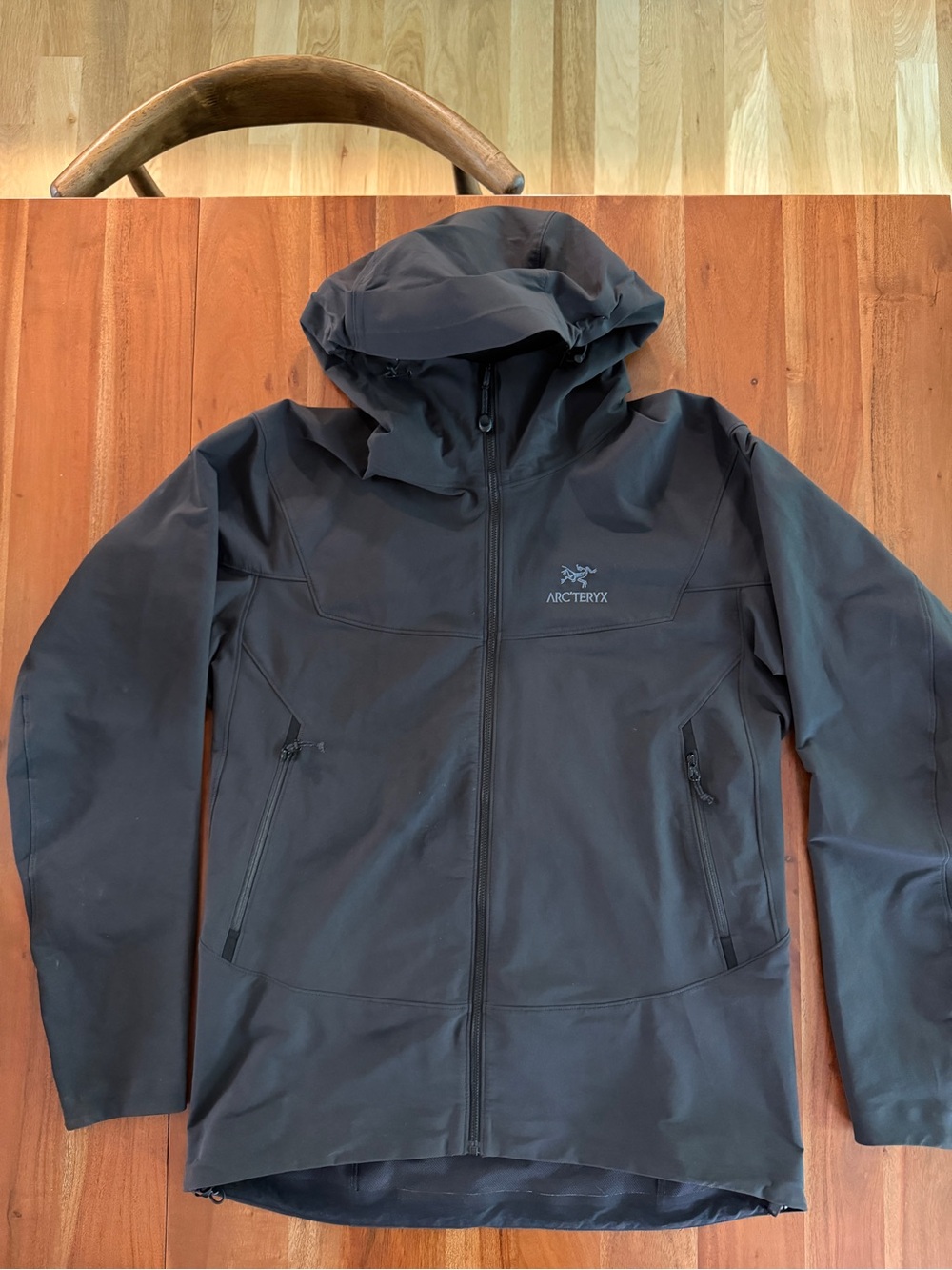 Arc'teryx Men's Black Hooded Softshell Gamma Jacket - Picture 4 of 7